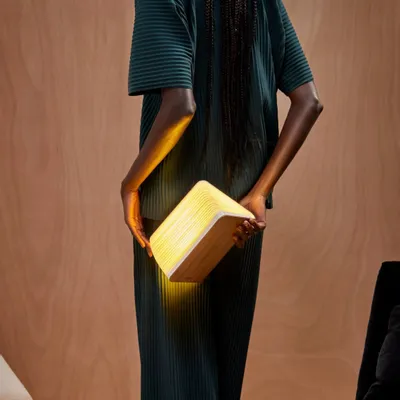 Wireless lamps - Lito Classic Book Lamp Walnut - LUMIO