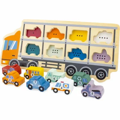 Children's games - PUZZLE: CAR CARRIER - ULYSSE COULEURS D'ENFANCE