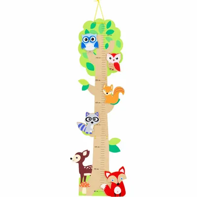 Children's decorative items - MEASURING STICK: FOREST - ULYSSE COULEURS D'ENFANCE