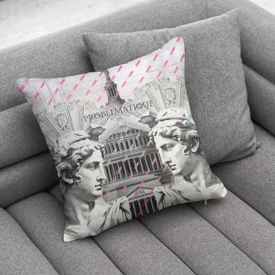 Fabric cushions - PROBLEMATIQUE CUSHION - LOVE BY MILSHTEIN