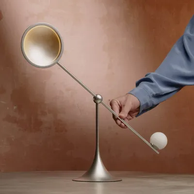 Desk lamps - Ovo Desk Lamp Silver - LUMIO