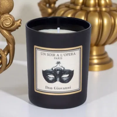 Objets de décoration - BOUGIE PARFUMÉE CIRE 100 % VÉGÉTALE - DON GIOVANNI - 180 g - UN SOIR A L'OPERA