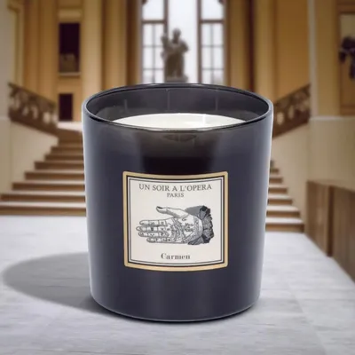 Decorative objects - 100% VEGETABLE WAX SCENTED CANDLE - CARMEN - 550 g - UN SOIR A L'OPERA
