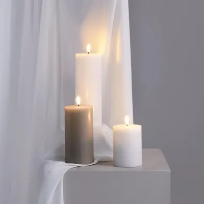 LED modules - Basic Colours Pillar Candles Silk - MOODS & MORE