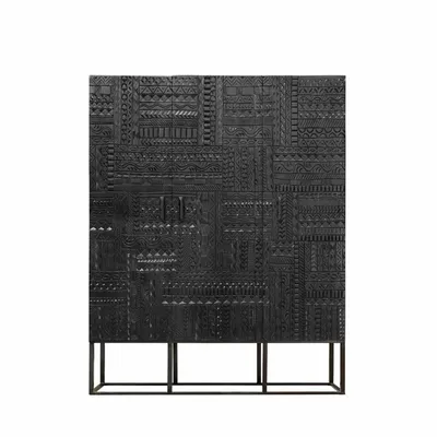 Sideboards - Showcase in mango wood and dark walnut metal - GINER Y COLOMER