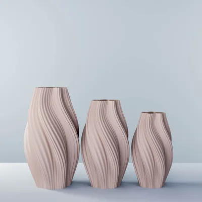 Office design and planning - Vase set "Hot Ice Cream" - AURA 3D