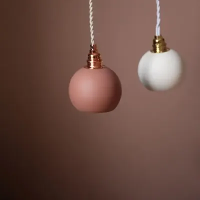 Hanging lights - Serpa porcelain suspension -by 2- - LUZ EDITIONS