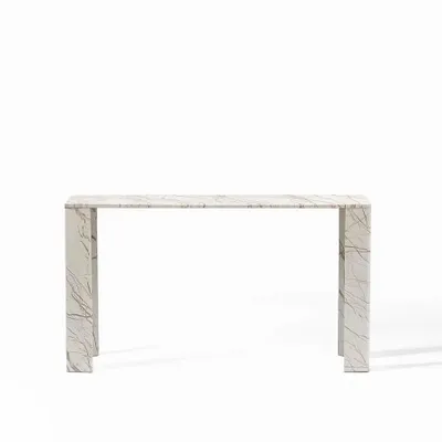 Consoles - CONSOLE 'NIMES EN MARBRE BEIGE 140x40x78h - FANCY