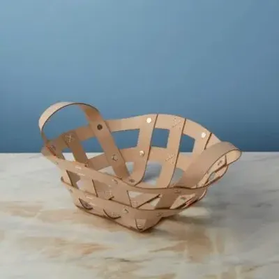 Decorative objects - Recycled Leather Baskets - BE HOME