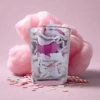 Cadeaux - Bougie parfumée Barbe à Papa - 200ml - MURI CREATIONS