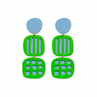 Bijoux - Boucles d’oreilles Blob – Formes sculpturales en mouvement - ISUWA