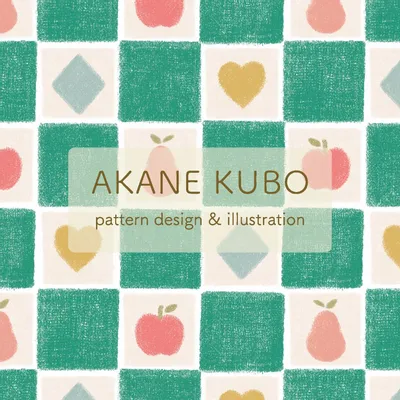 Design textile et surface - Anouchka – Motif Allover exclusif - AKANE KUBO