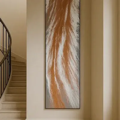 Tableaux - Sillage est un diptyque abstrait en deux parties, à l'acrylique-resin - TURIK&ART (KSENIIA TURIK)