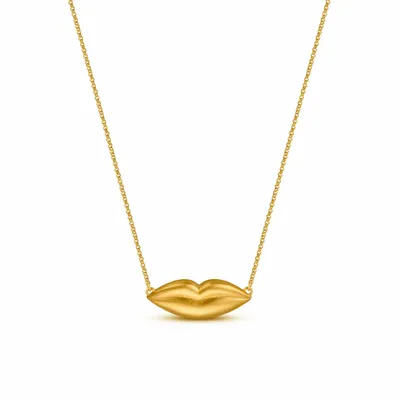 Jewelry - GOLDEN NECKLACE DALÍ, JEWELRY BY JOIDART, LIPS - JOIDART