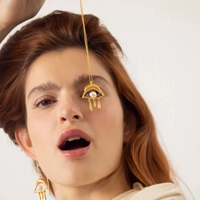 Jewelry - GOLDEN NECKLACE DALÍ, JEWELRY BY JOIDART, EYE - JOIDART JEWELRY SL