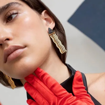 Jewelry - GOLDEN EARRINGS MIRÓ JEWELRY SHAPES - JOIDART JEWELRY SL