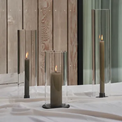 Objets design - Hurricane en verre cylindrique - ESTER & ERIK