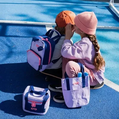 Children's mealtime - ECO FRIENDLY INSULATED LUNCH BAG – LILAC - SUPERPETIT