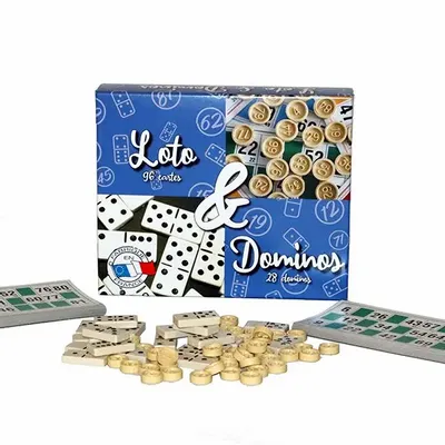 Jeux enfants - Coffret Loto et Dominos - FERRIOT CRIC