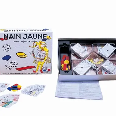 Jeux enfants - Coffret Nain jaune et Jeux de cartes - FERRIOT CRIC