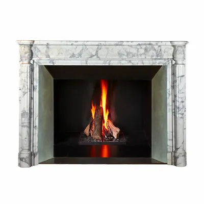 Design objects - Beautiful 18th Century Parisian Marble Fireplace - MAISON LEON VAN DEN BOGAERT ANTIQUE FIREPLACES AND RECLAIMED DECORATIVE ELEMENTS