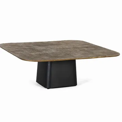 Tables basses - Table basse avec base en fer et plateau en aluminium - GINER Y COLOMER