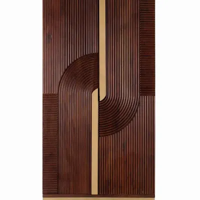 Chaises - Meuble bar en bois manguier et métal - GINER Y COLOMER
