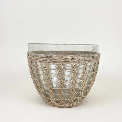 Platter and bowls - Seagrass Cage Bowls - BE HOME