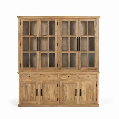 Wardrobe - 226 cm high solid mango wood wardrobe - GINER Y COLOMER