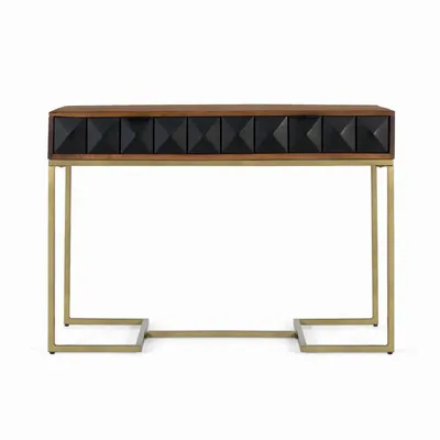 Console table - Console in mango wood and iron structure - GINER Y COLOMER