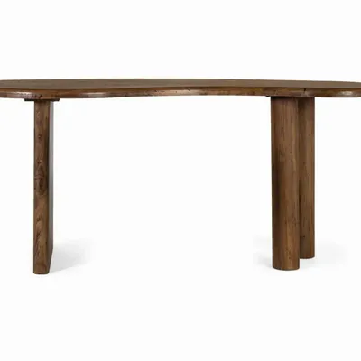 Tables Salle à Manger - Table à manger de style rustique en bois de teck - GINER Y COLOMER