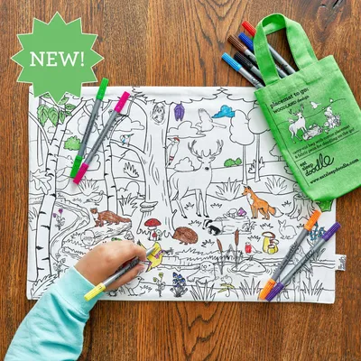 Sets de table - Set de table à colorier portable - EATSLEEPDOODLE