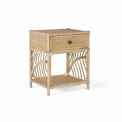 Tables de nuit - Table de chevet en rotin charme naturel - GINER Y COLOMER