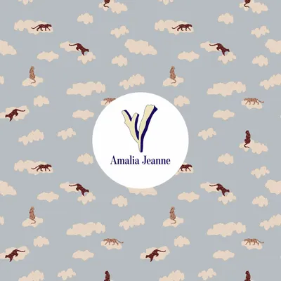 Textile and surface design - Pattern Amalia Jeanne - AMALIA JEANNE