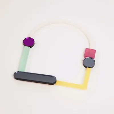 Bijoux - Collier Impulse O - Abstrait, ludique, artistique - PAMELA COROMOTO