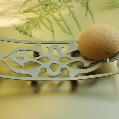 Porte-savons - SUPPORT DE SALLE DE BAIN EN LAITON LISSE 'NAÏRI' - KARAWAN AUTHENTIC