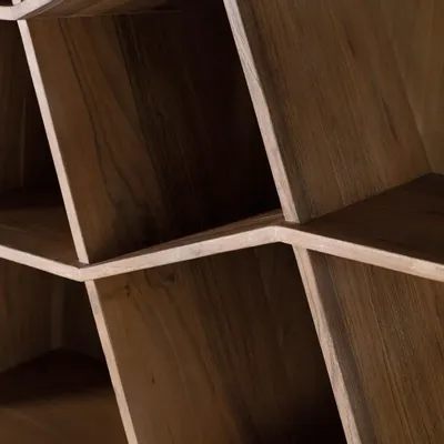 Bookshelves - Mango wood and black bookcase - GINER Y COLOMER