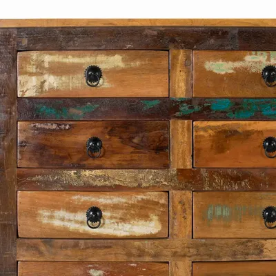 Sideboards - Sideboard with 28 drawers made of handcrafted recycled wood - GINER Y COLOMER