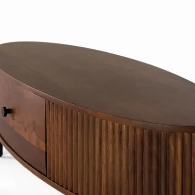 Coffee tables - Coffee table with 1 drawer in acacia wood - GINER Y COLOMER