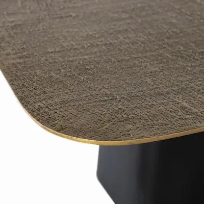 Tables basses - Table basse avec base en fer et plateau en aluminium - GINER Y COLOMER