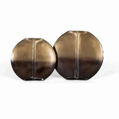 Vases - Set of 2 aluminum vases - GINER Y COLOMER