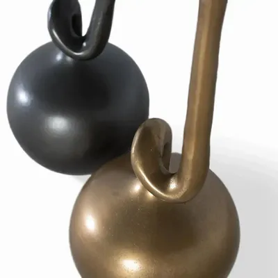 Vases - Set of 2 aluminum vases - GINER Y COLOMER