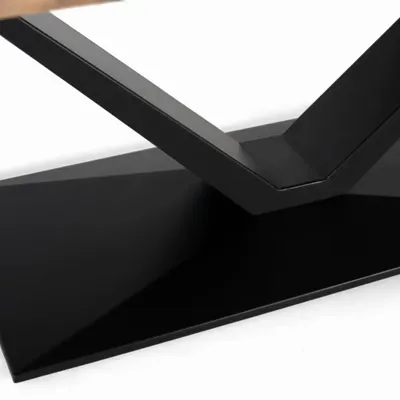 Dining Tables - Acacia wood and metal dining table - GINER Y COLOMER