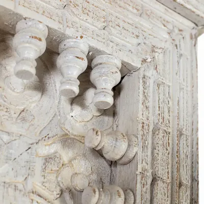 Armoires - Armoire en bois manguier blanc décapé - GINER Y COLOMER