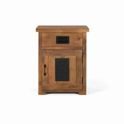 Night tables - Mango wood bedside table with natural charm - GINER Y COLOMER