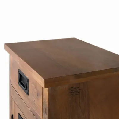 Night tables - Mango wood bedside table with natural charm - GINER Y COLOMER