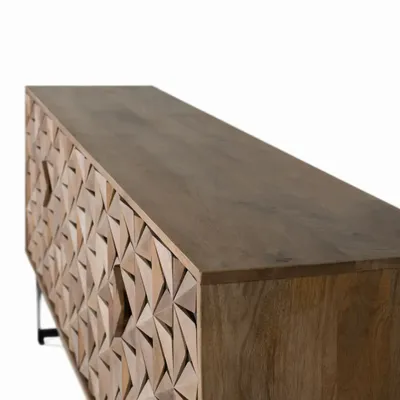 Sideboards - 4-door sideboard handmade from mango wood 177 cm - GINER Y COLOMER