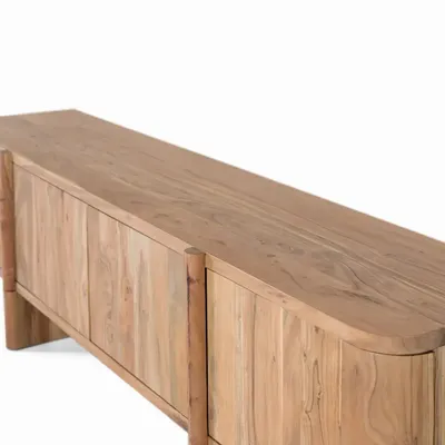 TV stands - Solid acacia wood TV cabinet - GINER Y COLOMER