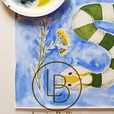Textile and surface design - Snake - LUCIE BELLION