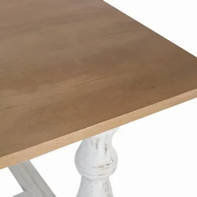 Dining Tables - Rectangular dining table with turned legs in white 200 cm - GINER Y COLOMER